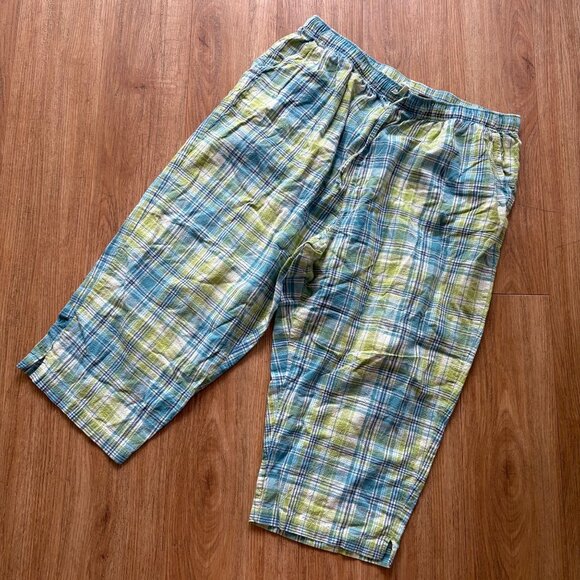 Jane Ashley Pants - Jane Ashley Mid Rise Casual Lifestyle Crop Pants Plaid Women’s Size 2x